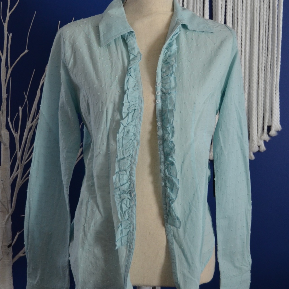 NWT BCBGMaxAzria Button Top M